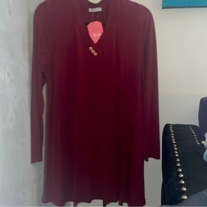 Silky soft v-neck tunic